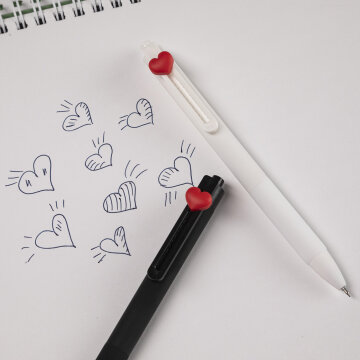 «Дуалы». Автоматические гелевые ручки от Hatber: сердечный инь ян «Дуалы». Автоматические гелевые ручки от Hatber: сердечный инь ян