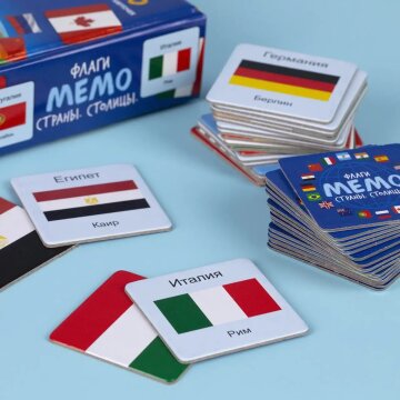 МЕМО Hatber «Флаги. Страны. Столицы»: игра, которая учит путешествовать по карте МЕМО Hatber «Флаги. Страны. Столицы»: игра, которая учит путешествовать по карте