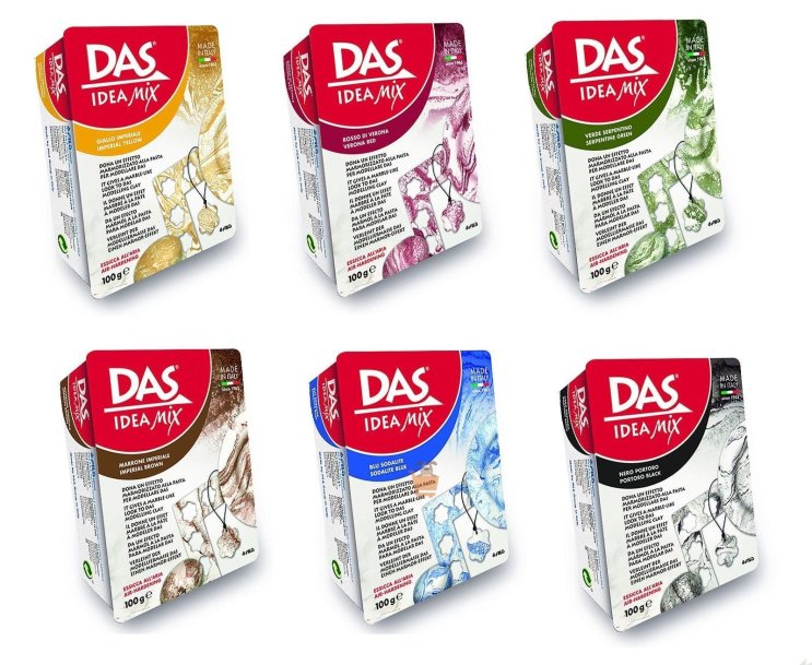 DAS IDEA MIX - цветная самозатвердевающая глина DAS IDEA MIX - цветная самозатвердевающая глина