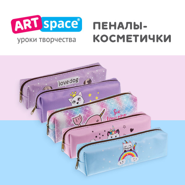 Пеналы для девочек от торговой марки ArtSpace Пеналы для девочек от торговой марки ArtSpace