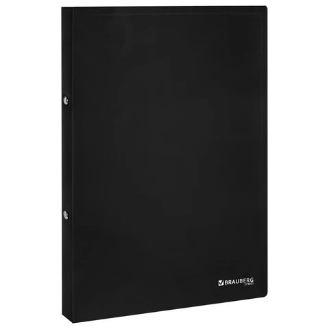 Папка на кольцах BRAUBERG UNIVERSAL, черная Папка на кольцах BRAUBERG UNIVERSAL, черная