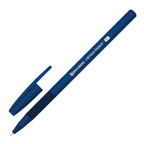 Ручка шариковая с грипом BRAUBERG ″i-STICK DEEP BLUE″ Ручка шариковая с грипом BRAUBERG ″i-STICK DEEP BLUE″