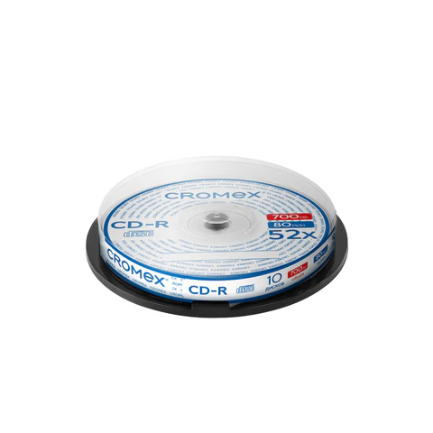 Диск CD-R CROMEX, 700 Mb, Cake Box, комплект 10 штук Диск CD-R CROMEX, 700 Mb, Cake Box, комплект 10 штук