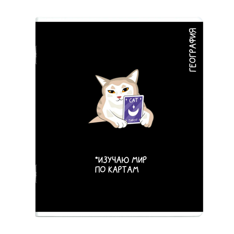 Тетрадь предметная арт. 69825/ ГЕОГРАФИЯ /48 л., А5+, вн.блок - клетка, выборочный ТВИН УФ-лак,