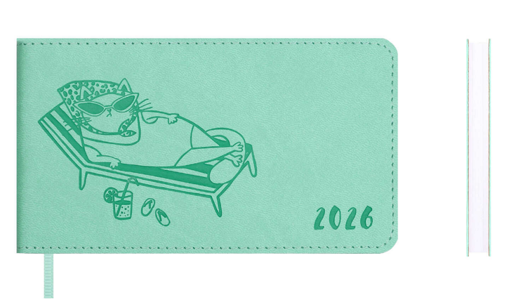 Еженедельник датированный 2026 ESCALADA, размер 150x87 мм, 64 л., мягкий переплёт, искусственная кожа ″Виннер″, блинтовое тиснение Еженедельник датированный 2026 ESCALADA, размер 150x87 мм, 64 л., мягкий переплёт, искусственная кожа ″Виннер″, блинтовое тиснение