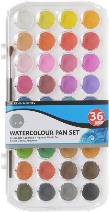 Акварельные краски Simply от Daler Rowney - когда нужна акварель Акварельные краски Simply от Daler Rowney - когда нужна акварель