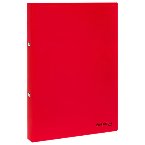 Папка на кольцах BRAUBERG UNIVERSAL, красная Папка на кольцах BRAUBERG UNIVERSAL, красная