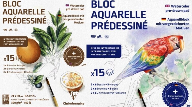 Clairefontaine выводит на рынок три новых альбома для рисования акварелью Clairefontaine выводит на рынок три новых альбома для рисования акварелью