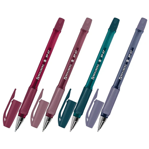 Ручки шариковые BRAUBERG BP-GT MORANDI, 4 штуки Ручки шариковые BRAUBERG BP-GT MORANDI, 4 штуки