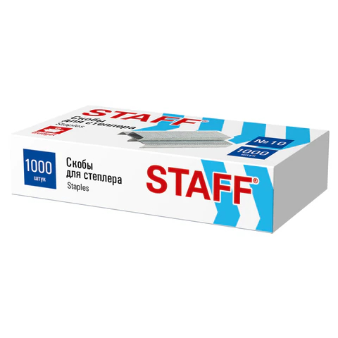Скобы для степлера №10 STAFF ECO Скобы для степлера №10 STAFF ECO