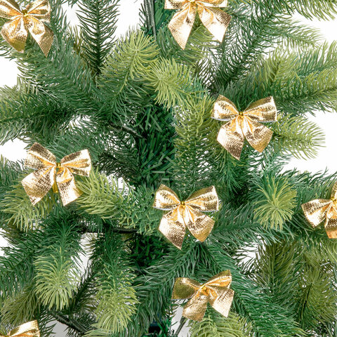 Украшение ёлочное ″Бантики″, ЗОЛОТАЯ СКАЗКА. комплект 24 штуки Украшение ёлочное ″Бантики″, ЗОЛОТАЯ СКАЗКА. комплект 24 штуки