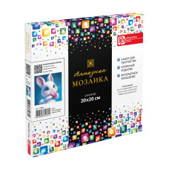 Алмазная мозаика (набор для творчества), ВЛЮБЛЕННЫЙ ЗАЙЧИК, 20x20 см, форма страз: квадратная, 19 цветов страз, картонная коробка Цвет: Алмазная мозаика (набор для творчества), ВЛЮБЛЕННЫЙ ЗАЙЧИК, 20x20 см, форма страз: квадратная, 19 цветов страз, картонная коробка Цвет:
