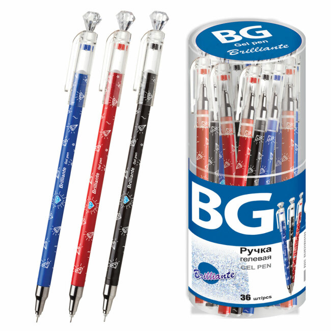 Гелевые ручки BG «BRILLIANTE». Специальные цены. Успейте купить!