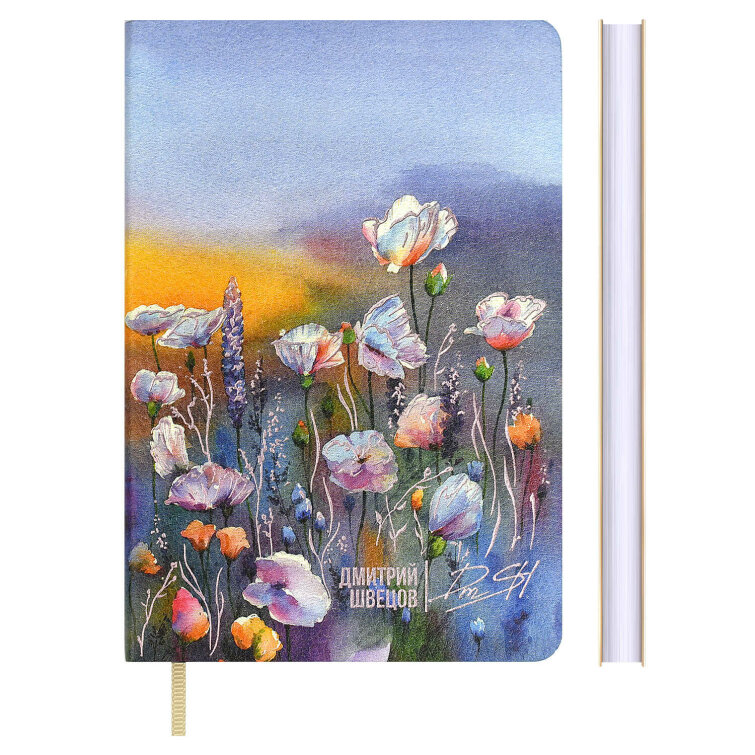 Записная книжка ESCALADA, #ДМИТРИЙ ШВЕЦОВ, формат А6, 96 л., мягкий переплёт, искусственная кожа ″Наппа″, печать полноцветная, тиснение фольгой
