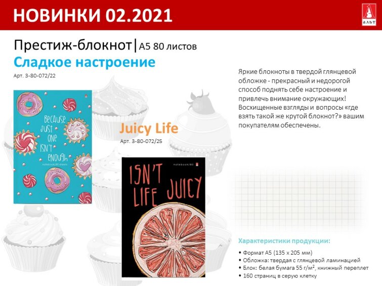 Аппетитные блокноты Аппетитные блокноты