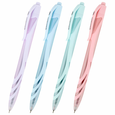 Ручка шариковая автоматическая BRAUBERG ULTRA COLOR PASTEL, soft-touch Ручка шариковая автоматическая BRAUBERG ULTRA COLOR PASTEL, soft-touch