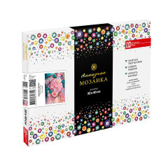 Алмазная мозаика (набор для творчества), НЕЖНЫЙ ЦВЕТОК, 30*40 см, 20 цветов страз, картонная коробка Алмазная мозаика (набор для творчества), НЕЖНЫЙ ЦВЕТОК, 30*40 см, 20 цветов страз, картонная коробка