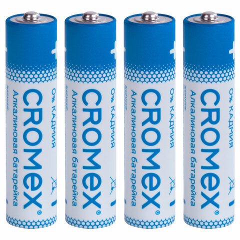Батарейки ″мизинчиковые″ CROMEX Alkaline, комплект 4 штуки Батарейки ″мизинчиковые″ CROMEX Alkaline, комплект 4 штуки
