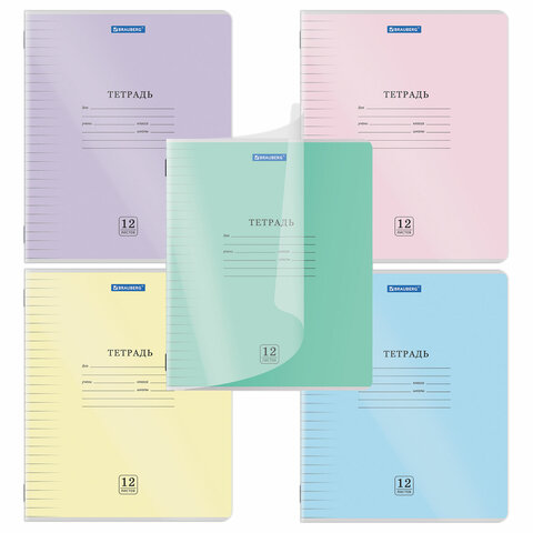Тетради BRAUBERG ″Smart Cover″, линия, 12 листов Тетради BRAUBERG ″Smart Cover″, линия, 12 листов