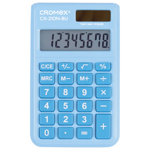 Калькулятор карманный CROMEX (КРОМЕКС) CX-210N-BU Калькулятор карманный CROMEX (КРОМЕКС) CX-210N-BU