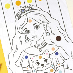 Книжка-раскраска для детей. Серия ″Раскраска по цветным точкам″ ПРИНЦЕССЫ И ЕДИНОРОГИ Книжка-раскраска для детей. Серия ″Раскраска по цветным точкам″ ПРИНЦЕССЫ И ЕДИНОРОГИ