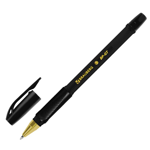 Ручка шариковая BRAUBERG BP-GT GLD BLACK, чёрная Ручка шариковая BRAUBERG BP-GT GLD BLACK, чёрная