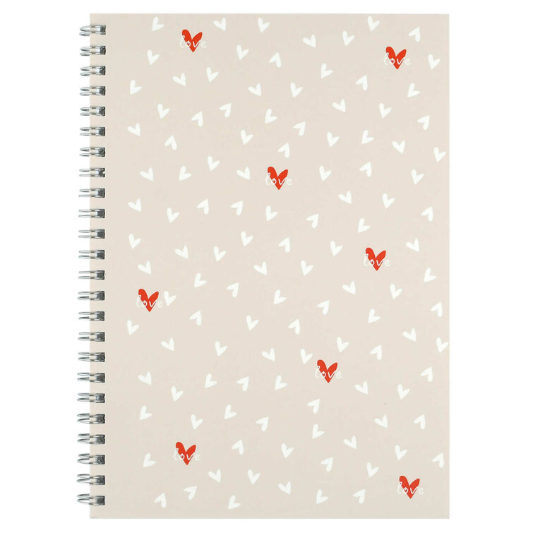 Блокнот, А5, 48 л, арт. 72703 СЕРДЕЧКИ НА БЕЖЕВОМ / Блок - белый офсет 80 г/м², клетка, гребень по длинной стороне, матовая ламинация Блокнот, А5, 48 л, арт. 72703 СЕРДЕЧКИ НА БЕЖЕВОМ / Блок - белый офсет 80 г/м², клетка, гребень по длинной стороне, матовая ламинация