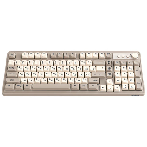 Клавиатура проводная SONNEN K620, слоновая кость Клавиатура проводная SONNEN K620, слоновая кость