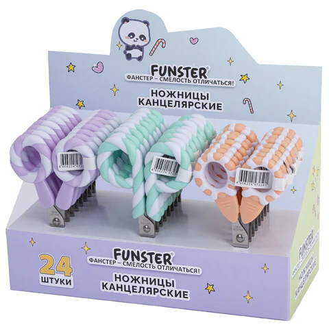 Ножницы FUNSTER, фигурные ручки ЛЕДЕНЦЫ Ножницы FUNSTER, фигурные ручки ЛЕДЕНЦЫ