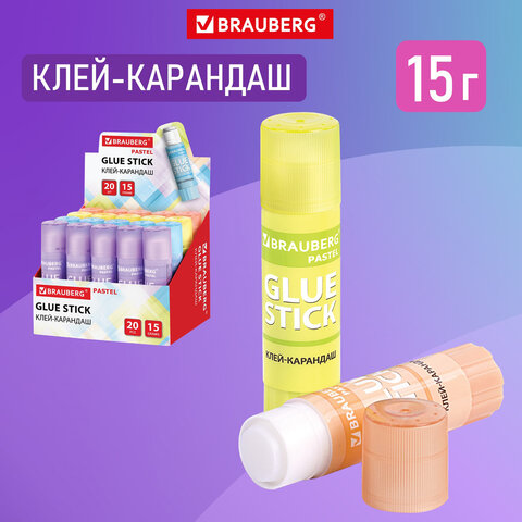 Клей-карандаш в пастельном корпусе BRAUBERG PASTEL Клей-карандаш в пастельном корпусе BRAUBERG PASTEL