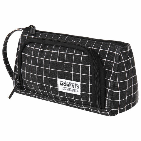 Пенал-косметичка BRAUBERG ″Checkered black″ Пенал-косметичка BRAUBERG ″Checkered black″