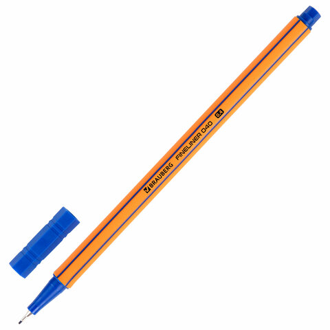 Ручка капиллярная BRAUBERG ″FINE 040″, синяя Ручка капиллярная BRAUBERG ″FINE 040″, синяя