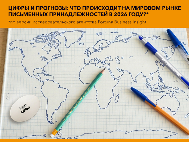 Цифры и прогнозы: что происходит на мировом рынке письменных принадлежностей в 2026 году?*
