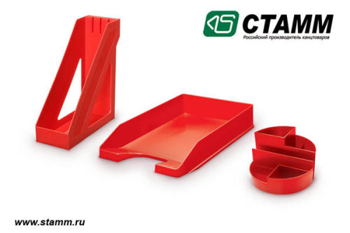 Продукция СТАММ в красном цвете.