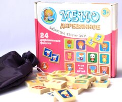 Настольные игры МЕМО из дерева Настольные игры МЕМО из дерева
