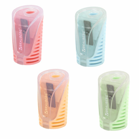 Точилка с контейнером BRAUBERG ″CELL PASTEL″ Точилка с контейнером BRAUBERG ″CELL PASTEL″