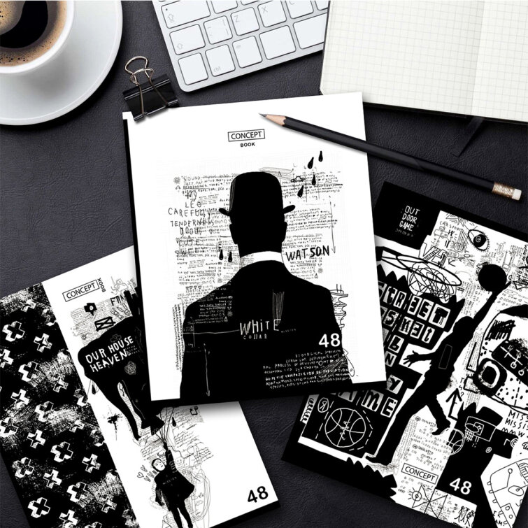 Тетради BG общие ″Conceptbook″: графика снова в моде Тетради BG общие ″Conceptbook″: графика снова в моде