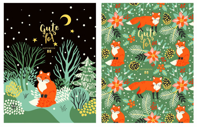 Блокноты BG «Cute fox»: хитрые лисы приносят удачу Блокноты BG «Cute fox»: хитрые лисы приносят удачу