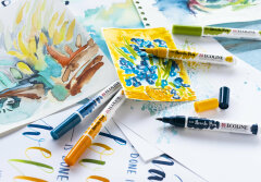 Набор акварельных маркеров Ecoline x Van Gogh Museum Brush Pens Набор акварельных маркеров Ecoline x Van Gogh Museum Brush Pens