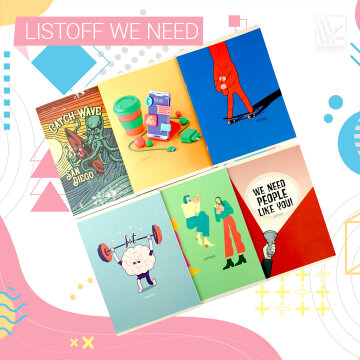 Listoff представляет новинку – тетради «We need» Listoff представляет новинку – тетради «We need»