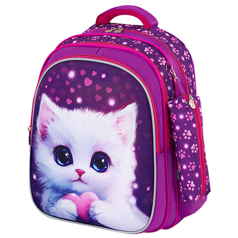 Рюкзак BRAUBERG KIDS MIND с пеналом в комплекте, ″Humble Cat″ Рюкзак BRAUBERG KIDS MIND с пеналом в комплекте, ″Humble Cat″