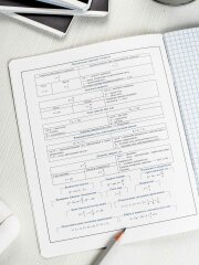 Тетрадь предметная арт. 69822/ ФИЗИКА /48 л., А5+, вн.блок - клетка, выборочный ТВИН УФ-лак,