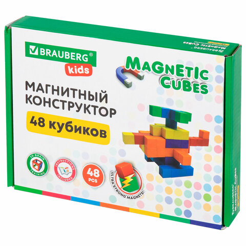 Магнитный конструктор, BRAUBERG KIDS Магнитный конструктор, BRAUBERG KIDS