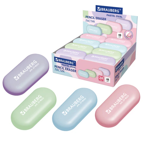 Ластик BRAUBERG ″PASTEL OVAL″ Ластик BRAUBERG ″PASTEL OVAL″
