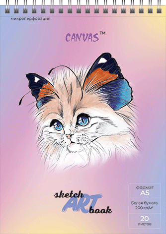Скетчбук CANVAS от Alpha-Trend Скетчбук CANVAS от Alpha-Trend