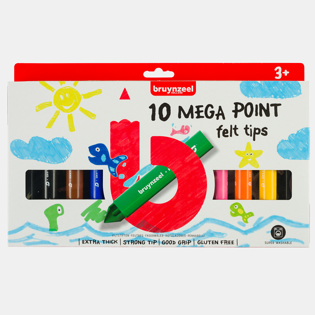 Набор фломастеров Bruynzeel Kids Mega Point Набор фломастеров Bruynzeel Kids Mega Point