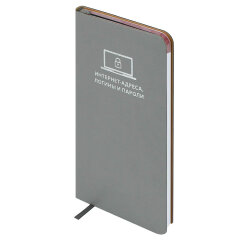 Записная книжка для записи интернет-адресов, логинов и паролей ESCALADA, формат А7+, 56 л., мягкий переплёт, искусственная кожа ″Наппа″, тиснение фольгой Записная книжка для записи интернет-адресов, логинов и паролей ESCALADA, формат А7+, 56 л., мягкий переплёт, искусственная кожа ″Наппа″, тиснение фольгой