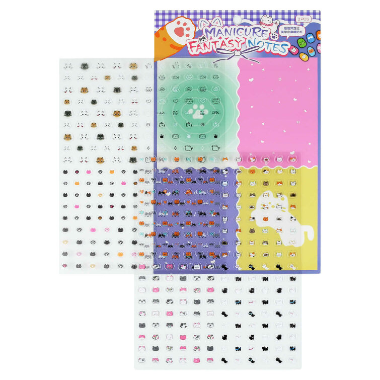 Наклейки для ногтей, размер листа 150х200 мм, 2 листа/-ов в наборе, кол-во наклеек на листе 240+, полноцветная печать Наклейки для ногтей, размер листа 150х200 мм, 2 листа/-ов в наборе, кол-во наклеек на листе 240+, полноцветная печать