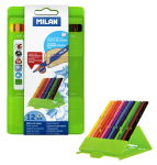 Эргономичные цветные карандаши ТМ MILAN в стильной пластиковой упаковке-подставке! Эргономичные цветные карандаши ТМ MILAN в стильной пластиковой упаковке-подставке!
