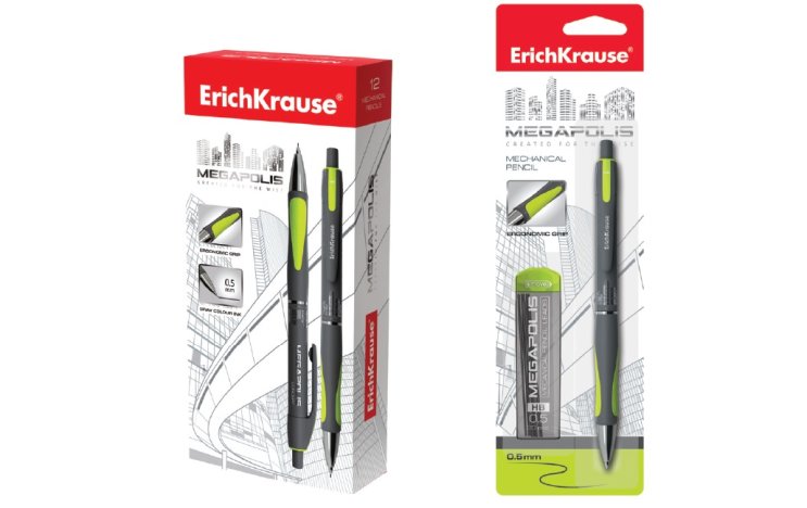 Механический карандаш ErichKrause MEGAPOLIS CONCEPT 0.5 мм Механический карандаш ErichKrause MEGAPOLIS CONCEPT 0.5 мм